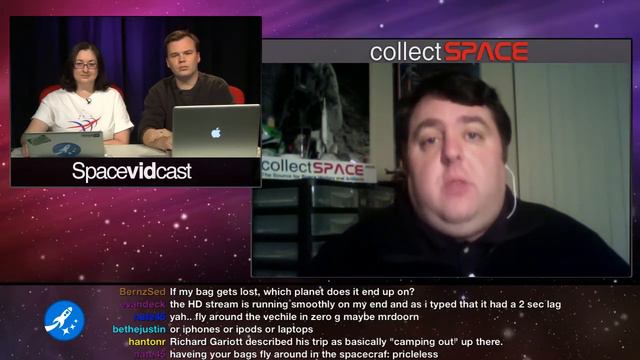 Spacevidcast Live - Robert Pearlman, collectSPACE.com смотреть онлайн