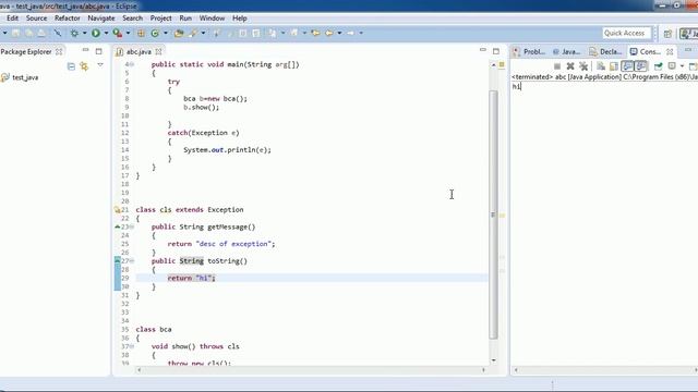 20 CUSTOM EXCEPTION IN JAVA BY SUDHAKAR смотреть онлайн