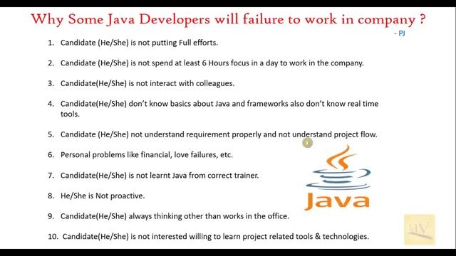 Why some Java developers failure to work in company | by Jay | Java concepts by Jay tutorial смотреть онлайн