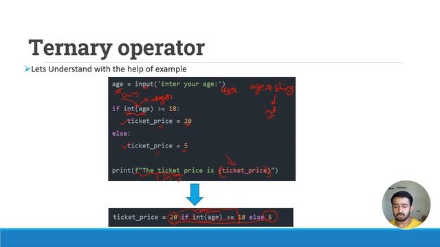 Lecture 13_01 - Python Ternary Operator Concept | Python Master Class | हिंदी में | CodeMyth смотреть онлайн