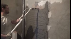 Машинная штукатурка цементная