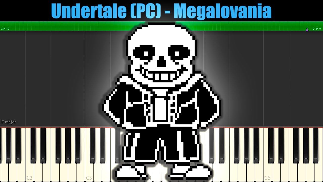 Undertale (PC) - Megalovania (Sans Battle) [УРОК PIANO SYNTHESIA] смотреть онлайн