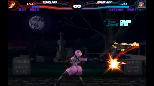 Mugen : Black Widow (Marvel) Vs Catwoman (Dc Comics) (Request) смотреть онлайн