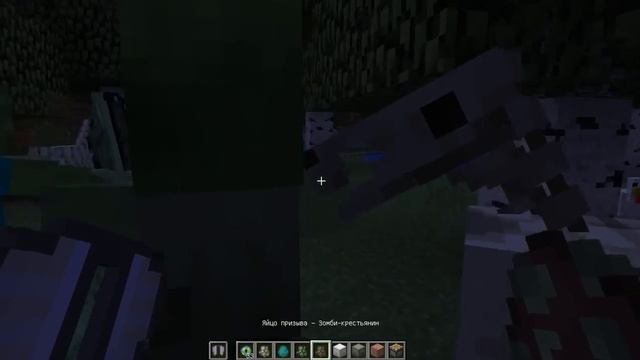 Взрываем пещеру, Мобы в майнкрафт Спауним Офигенно много разных мобов Mainecraft Gameplay смотреть онлайн