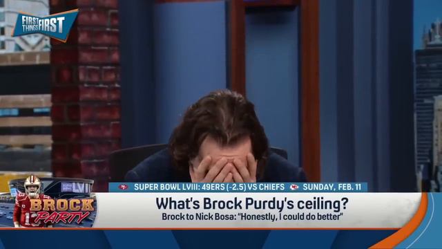 Brock Purdy ‘could do better’ & Chiefs-49ers Super Bowl to be a shootout? | NFL | FIRST THINGS FIRS смотреть онлайн