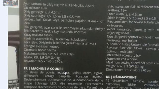 BİM Aktüel | Schwartz Dikiş Makinesi | SWS-4580 KUTUSUNDAN ÇIKIYOR | Kiwi-HOME смотреть онлайн