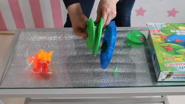 Детская настольная игра Веселые лягушата - дитяча гра Веселі Жабинята смотреть онлайн