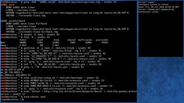 Arch Linux Installs Fine From Archlinux-2018.07.01-x86_64.iso (kernel 4.17.3-1)