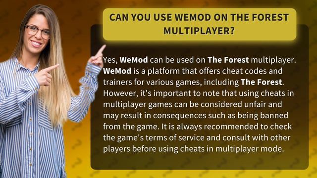 Can you use WeMod on the Forest multiplayer? смотреть онлайн