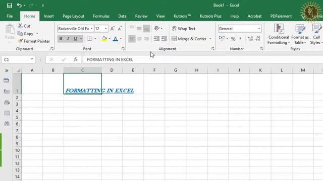 MS Excel - Formatting | Part - 1 | Class 6 | Formatting in Excel | CBSE | Online Computer Class смотреть онлайн