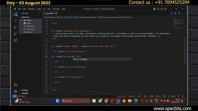 03 August 2023 | Bootstrap Basics 2: Building Responsive and Stylish Websites | Live Online Class смотреть онлайн