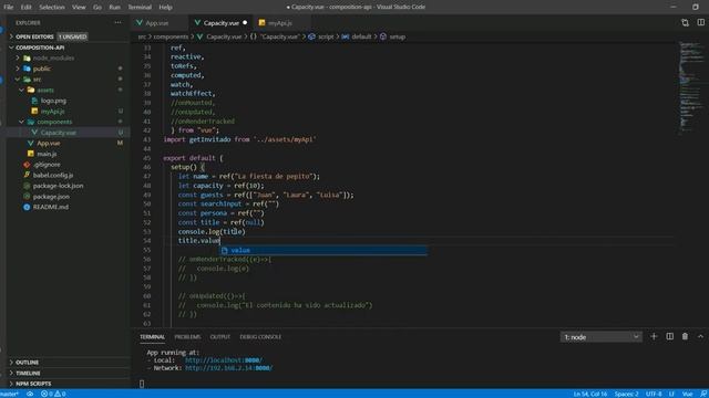 Como hacer referencias en la composition API. Vue.js 3 смотреть онлайн
