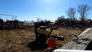 Вспашка целины, мотоблокам ( фрезами)