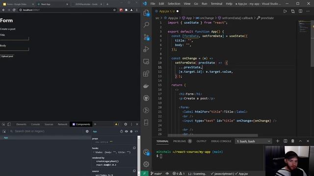 React Course - Fundamentals - Forms смотреть онлайн