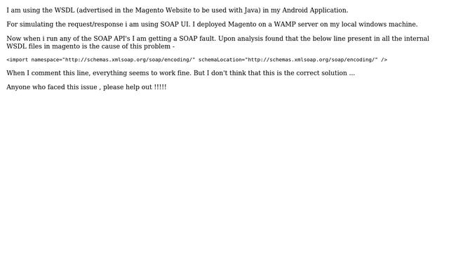Magento: SOAP fault with default WSDL from Magento Website смотреть онлайн