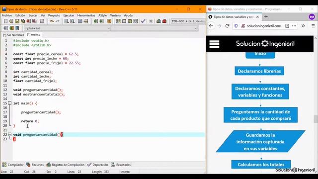 #5 Tipos de datos (Int, Float, Double, Char, Void) en variables y constantes – Programación en C смотреть онлайн