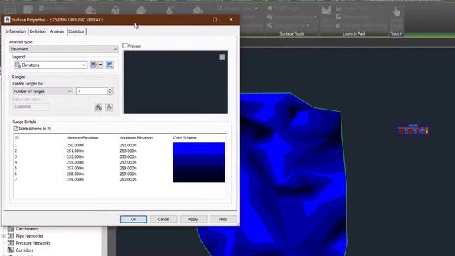 How to Perform Surface Analysis on AutoCAD Civil 3D |Elevation |Slope Directions |Direction Analysi смотреть онлайн
