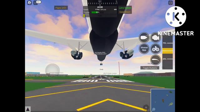 #swiss001landing | Air Canada A330 Landing at GR | Roblox Pilot Training Flight Simulator смотреть онлайн