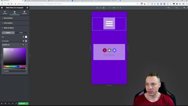 Como Colocar Ícone no Menu Hamburguer no Elementor WordPress смотреть онлайн