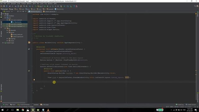 Custom AlertDialog in Android смотреть онлайн