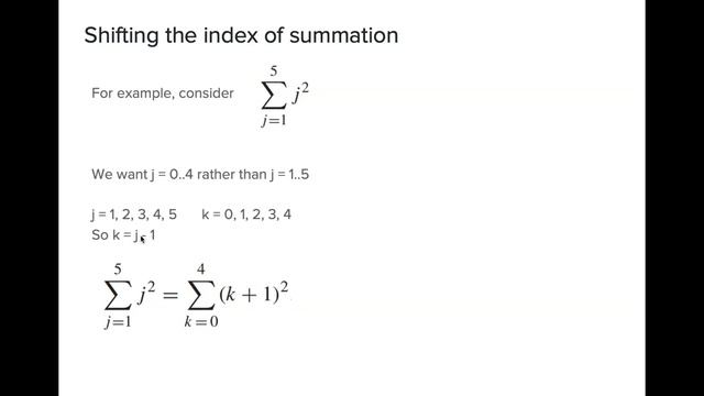 7 - Shifting the Index of the Summation смотреть онлайн