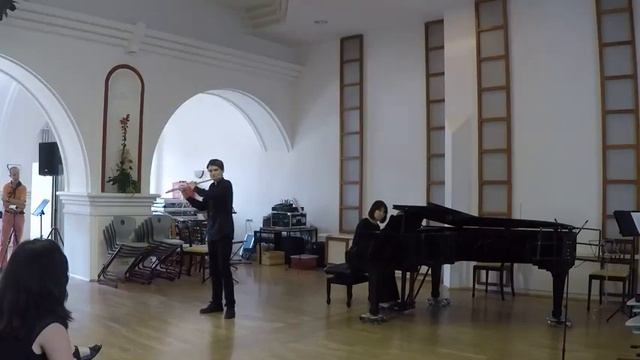 Enescu - Cantabile et Presto Vodovozov Yaroslav, flute 14 years, Wetzlar смотреть онлайн