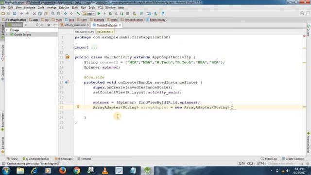 Android Design Spinner #12 смотреть онлайн