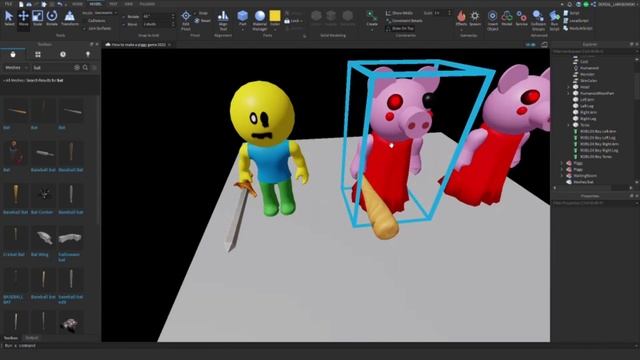 How to make a piggy game in roblox 2022 | Part 1 - Skins and Bots смотреть онлайн