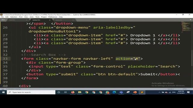 #Erozgar Lecture No 31 | How to add Bootstrap Navigation bar (Navbar)? Tabs and Pills смотреть онлайн