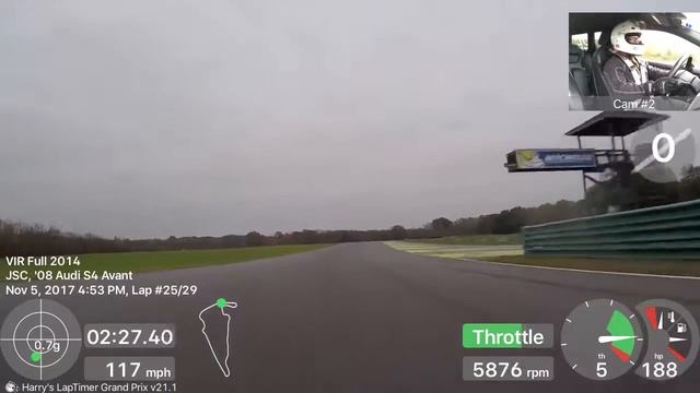 Audi B7 S4 Avant - 2 Laps at VIR - Audi Club HPDE смотреть онлайн