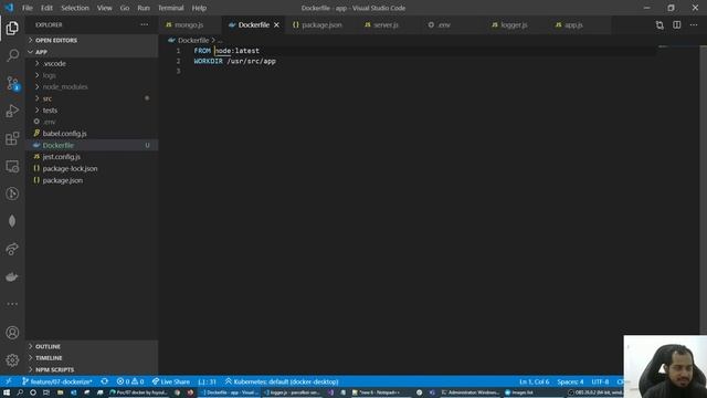 (Bangla) Docker tutorial 015: Dockerize node app - Create Dockerfile and build Docker image смотреть онлайн