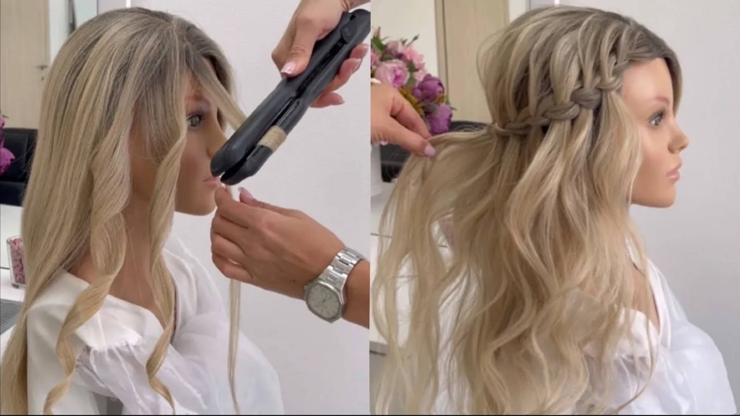 Как сделать локоны на утюжок смотреть онлайн