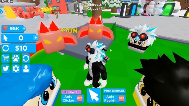 АДМИН ПОДАРИЛ СУПЕР ПИТОМЦА В ЧЕМПИОН ПЕРЕРОЖДЕНИЙ! КОДЫ В ROBLOX Rebirth Champions смотреть онлайн