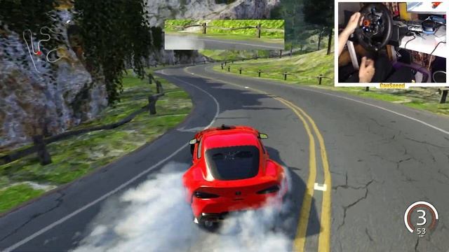 Drifting the new Toyota Supra - Assetto Corsa (steerting wheel gameplay) смотреть онлайн