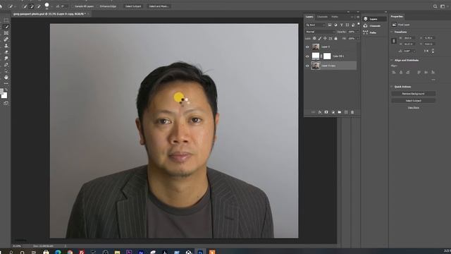 Adobe Photoshop 2021 - How to make a Solid White Background ✏️Passport Style ? смотреть онлайн