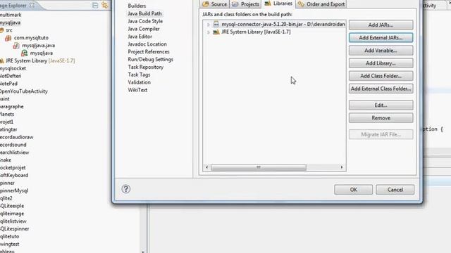 comment ajouter mysql connector a votre projet java смотреть онлайн
