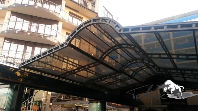 Раздвижная крыша над бассейном гостиница "Плаза" г.Анапа, фирма "Таврос". смотреть онлайн