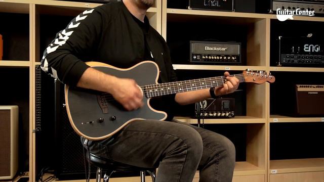 Fender Acoustasonic Player Telecaster BRSH BK | TV Guitar Center смотреть онлайн