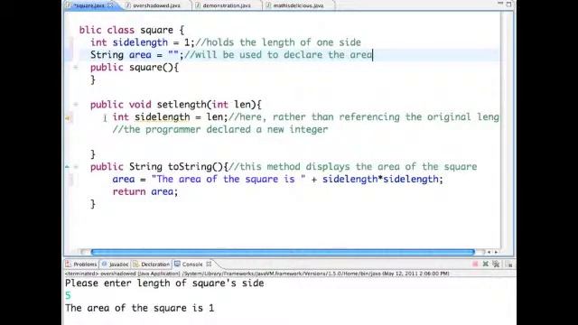 6-5 Shadowing Variables in Java - Andrews смотреть онлайн