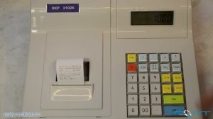 Пробитие чека на кассовом аппарате ЭКР-2102К