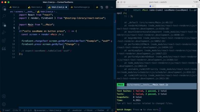 Testing Context with React Native Testing Library смотреть онлайн