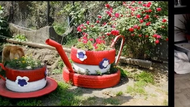 Поделки из шин и покрышек для дачи #длядома #длядачи #лайфхаки #стоидей