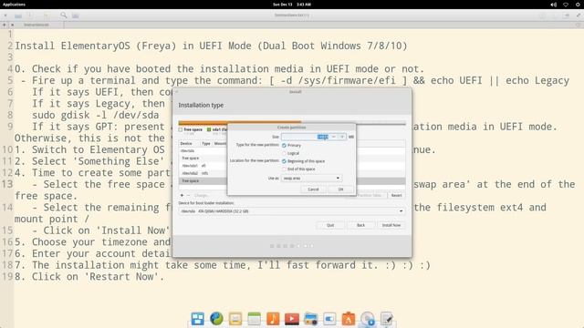 Install ElementaryOS x64 (Freya) in UEFI Mode (Dual Boot Windows 7/8/10) смотреть онлайн