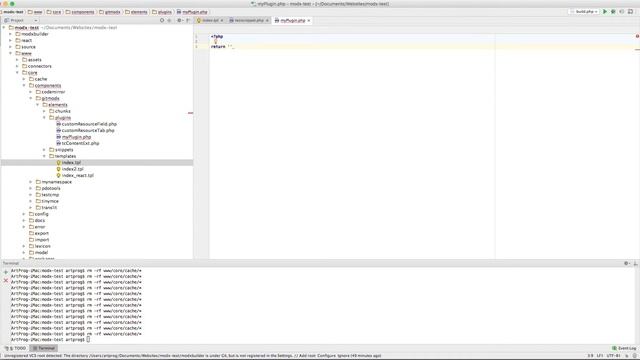 Пользовательские события и плагины в MODx смотреть онлайн