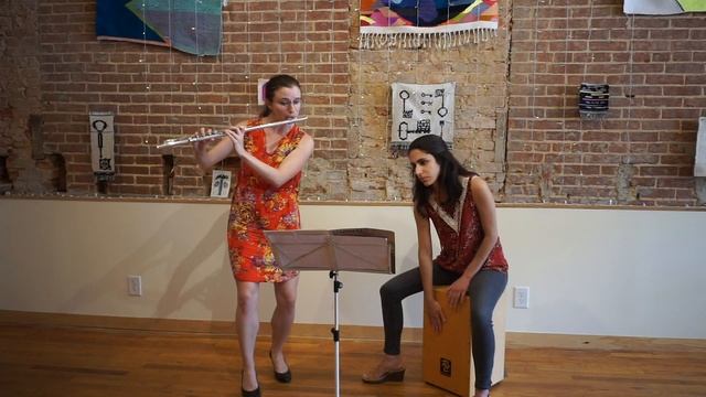 Piazzolla Tango Etude No. 1 for Flute and Cajon смотреть онлайн