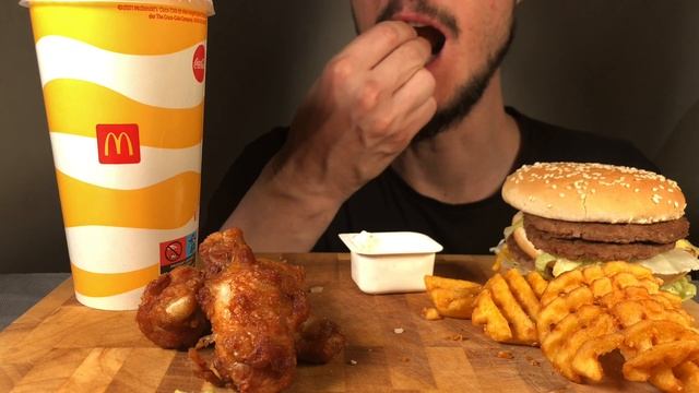 ASMR Double Double Big Mac Mukbang | Eating Sounds | No Talking | смотреть онлайн