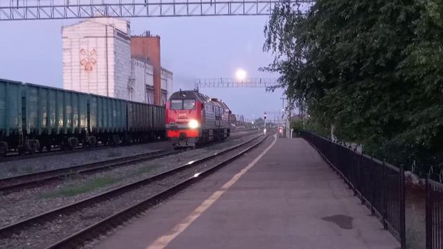 ст.туймазы тепловоз 2тэ25км-0489 уезжает смотреть онлайн