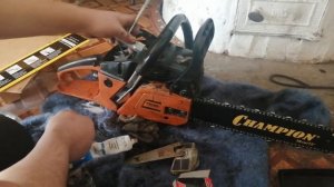 Бензопила затягивает цепь. Причина найдена