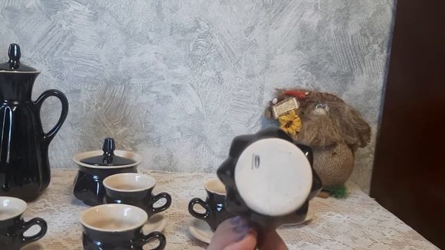 Винтажный керамический кофейный сервиз) смотреть онлайн