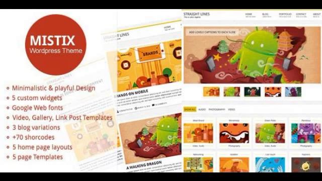 Preview Mistix: A Minimal Creative WordPress Theme Creativ смотреть онлайн